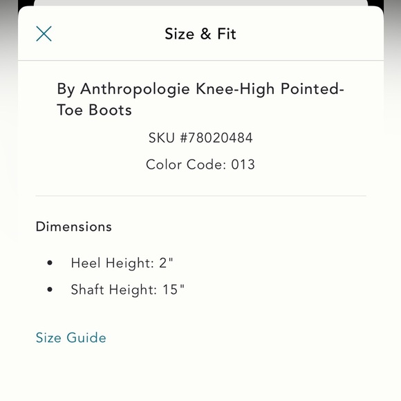 NWT! Light Sand By Anthropologie Knee-High Pointed-Toe Boots -Multiple Sizes 💎 - Picture 5 of 5